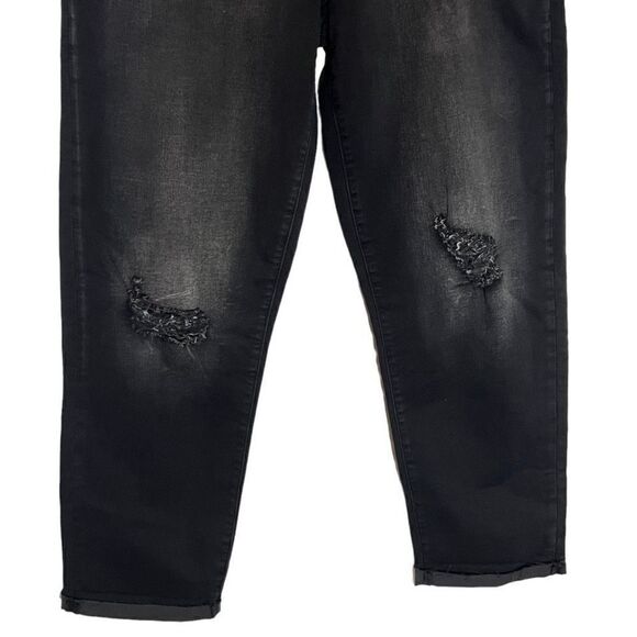 NWT Joe's Jeans‎ The Niki Women's Mid Rise Boyfriend Cuffed Destruct Black SZ 31 - Picture 2 of 12